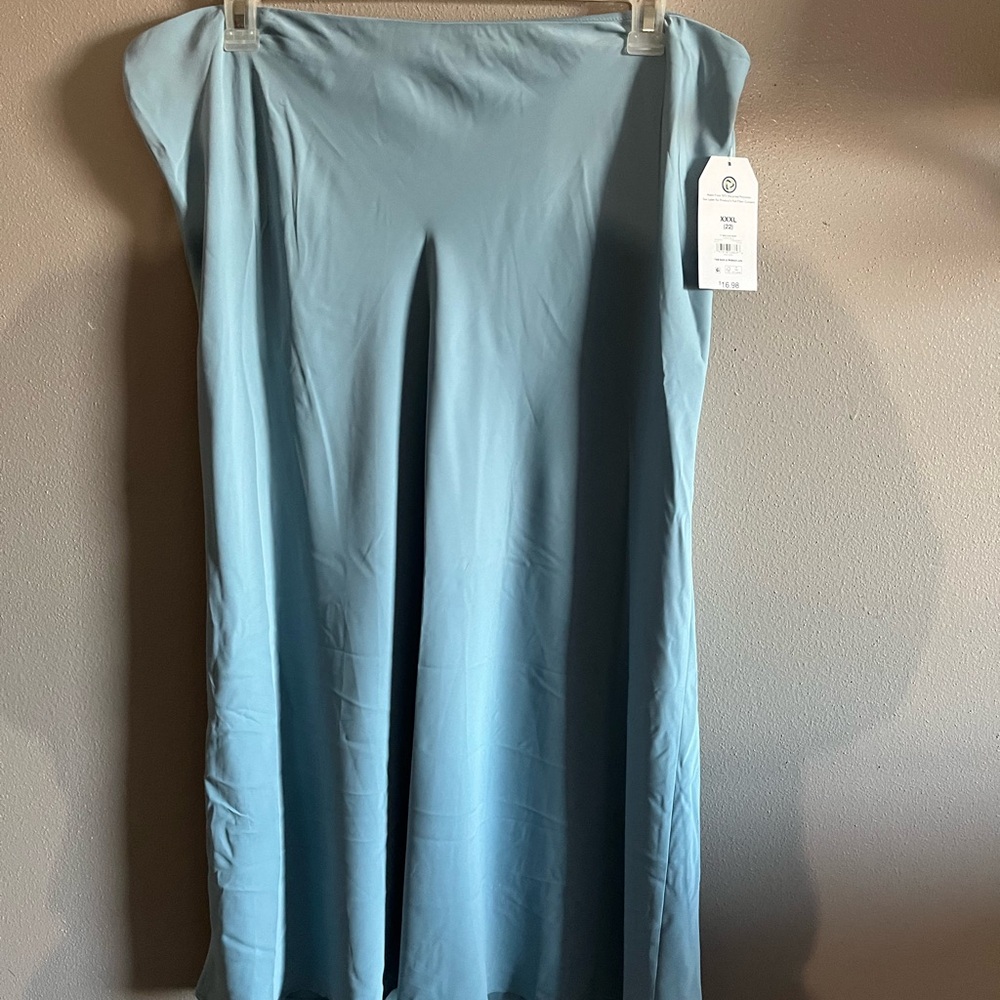 Time and Tru Light Blue A-Line Skirt